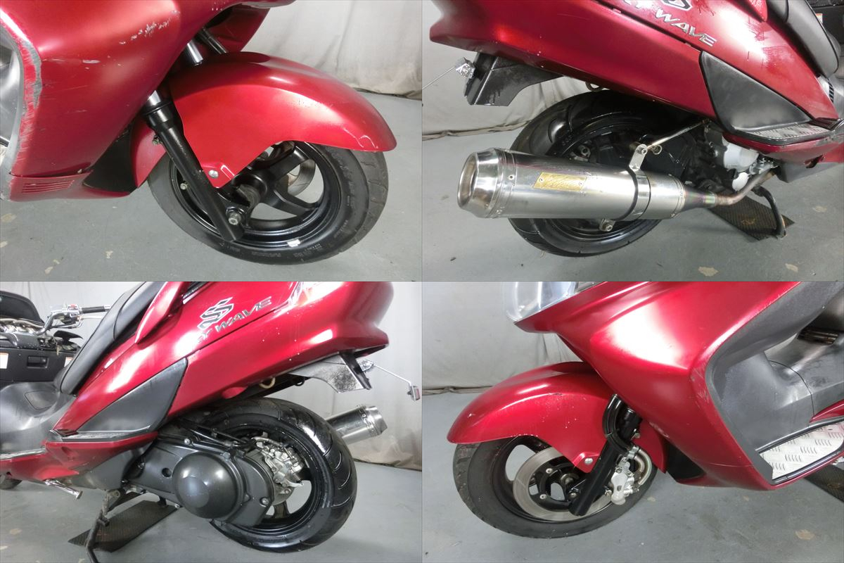 βAS26-1 スズキ スカイウェイブ250SS CJ43A (H17年式) 動画有☆ リア